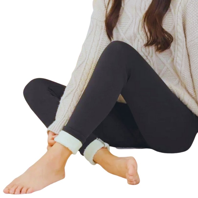 Sherpa Lined Thermal Leggings with Pockets - Thermal Theory - Leggings - australia - winter_clothing