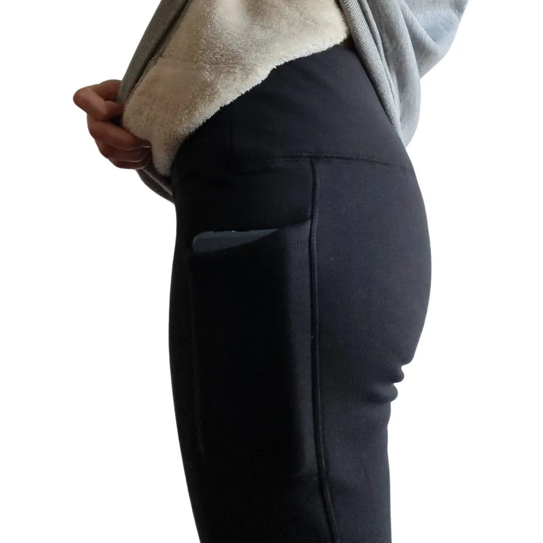 Sherpa Lined Thermal Leggings with Pockets - Thermal Theory - Leggings - australia - winter_clothing