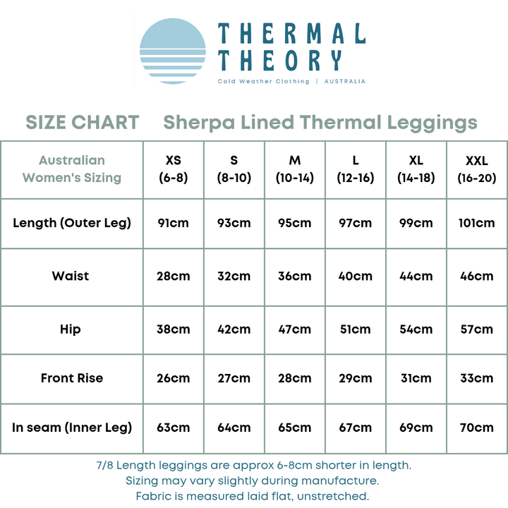 Sherpa Lined Thermal Leggings with Pockets - Thermal Theory - Leggings - australia - winter_clothing