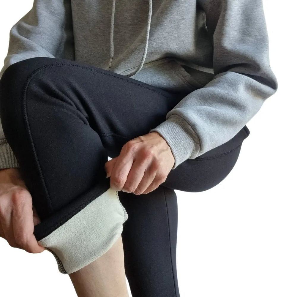 Sherpa Lined Thermal Leggings with Pockets - Thermal Theory - Leggings - australia - winter_clothing